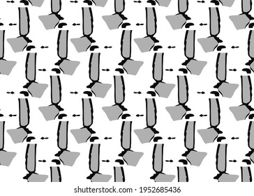 Vector texture background, seamless pattern. Hand drawn, black, grey and white colors.
