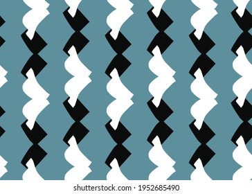 Vector texture background, seamless pattern. Hand drawn, blue, black and white colors.