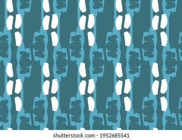 Vector texture background, seamless pattern. Hand drawn, blue and white colors.