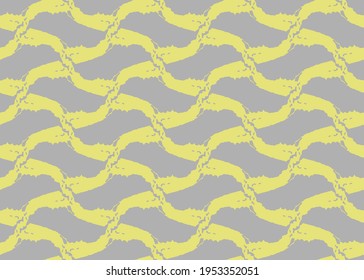 Vector texture background, seamless pattern. Hand drawn, grey and yellow colors.