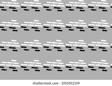 Vector texture background, seamless pattern. Hand drawn, grey, black and white colors.