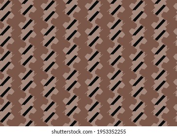 Vector texture background, seamless pattern. Hand drawn, brown and black colors.