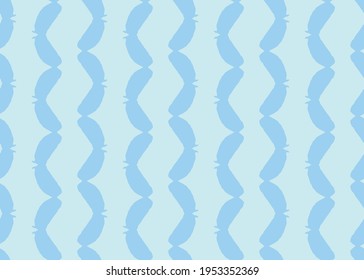 Vector texture background, seamless pattern. Hand drawn and blue colors.
