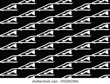 Vector texture background, seamless pattern. Hand drawn, black and white colors.