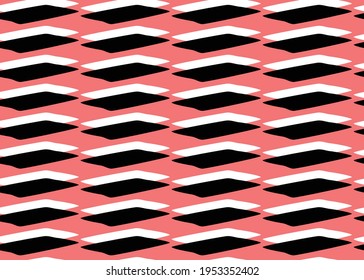 Vector texture background, seamless pattern. Hand drawn, red, black and white colors.