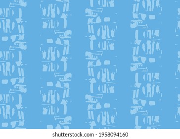 Vector texture background, seamless pattern. Hand drawn and blue colors.