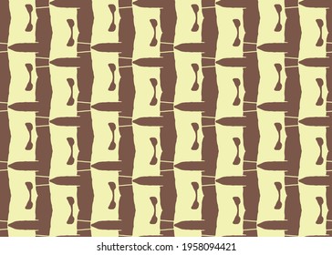 Vector texture background, seamless pattern. Hand drawn, yellow and brown colors.