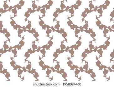 Vector texture background, seamless pattern. Hand drawn, brown and white colors.