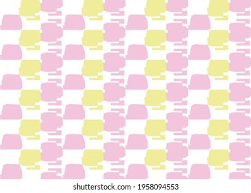 Vector texture background, seamless pattern. Hand drawn, yellow, pink and white colors.