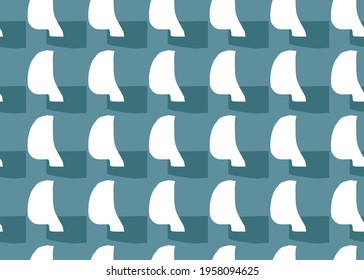 Vector texture background, seamless pattern. Hand drawn, blue and white colors.