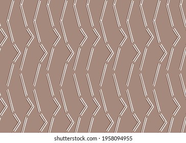 Vector texture background, seamless pattern. Hand drawn, brown and white colors.