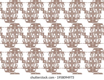 Vector texture background, seamless pattern. Hand drawn, brown and white colors.