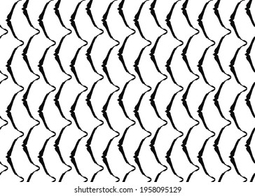 Vector texture background, seamless pattern. Hand drawn, black and white colors.