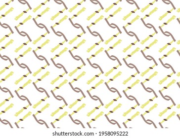 Vector texture background, seamless pattern. Hand drawn, brown, yellow and white colors.