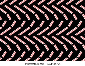 Vector texture background, seamless pattern. Hand drawn, black, red and white colors.