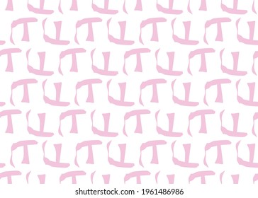 Vector texture background, seamless pattern. Hand drawn, pink and white colors.