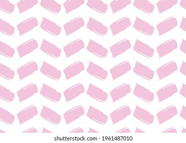 Vector texture background, seamless pattern. Hand drawn, pink and white colors.
