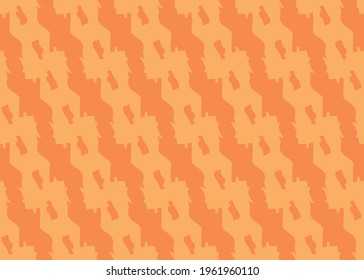 Vector texture background, seamless pattern. Hand drawn and orange colors.