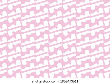Vector texture background, seamless pattern. Hand drawn, pink and white colors.