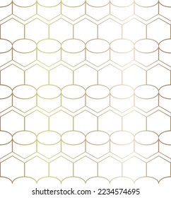 Vector texture background, seamless pattern. Hand drawn, gold and white colors.