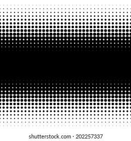 Vector texture with black dots on a white background