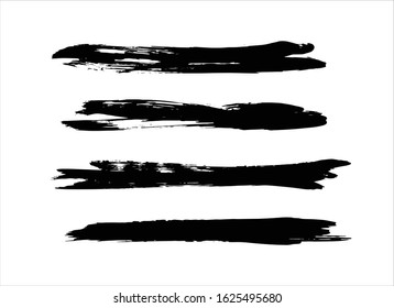 vector texture black ink paint stroke background