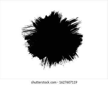 vector texture black ink paint stroke background