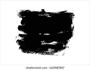 vector texture black ink paint stroke background