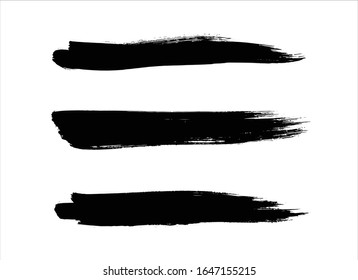 fondo de trazo de pintura negra de textura vectorial