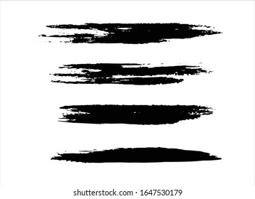 vector texture black ink paint stroke background