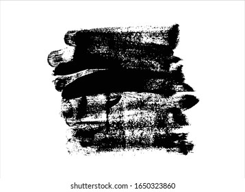 vector texture black ink paint stroke background