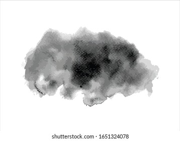 fondo de trazo de pintura negra de textura vectorial