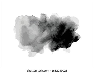 fondo de trazo de pintura negra de textura vectorial