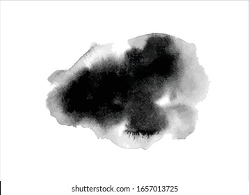 vector texture black ink paint stroke background