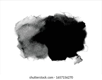 fondo de trazo de pintura negra de textura vectorial