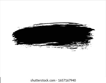 Vector Texture Black Ink Paint Stroke Stock Vector (Royalty Free ...