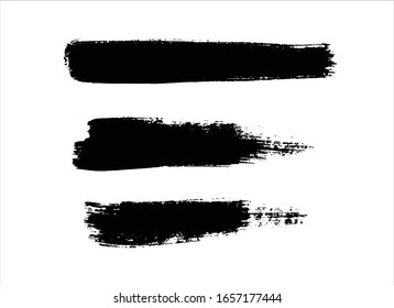 fondo de trazo de pintura negra de textura vectorial
