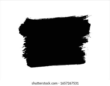 fondo de trazo de pintura negra de textura vectorial
