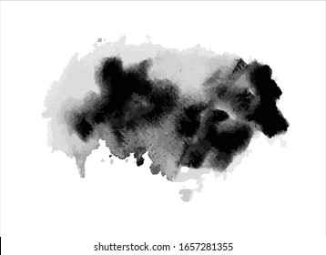 vector texture black ink paint stroke background