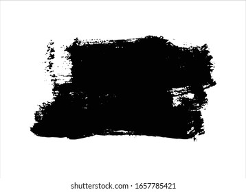 fondo de trazo de pintura negra de textura vectorial