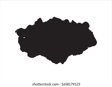 fondo de trazo de pintura negra de textura vectorial