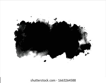 vector texture black ink paint stroke background