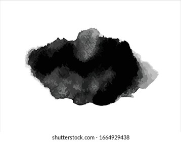 fondo de trazo de pintura negra de textura vectorial