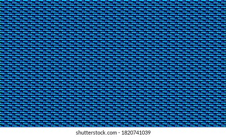 Vector texture in blue, made of alternating rectangles.
