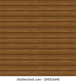 Vector texture of brown wood, neatly arranged horizontally plank