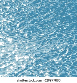 Vector texture of a calm sea surface sun-dappled
