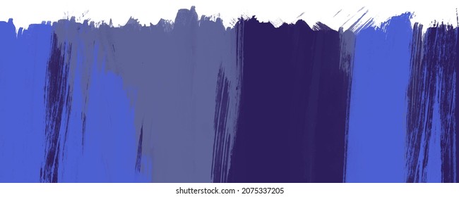 Vector texture for cards. Blue acrylic brushstrokes. Color watercolour banner. Hand painted watercolor background for flyer, poster, brochure, and cover design template. Place for your text.