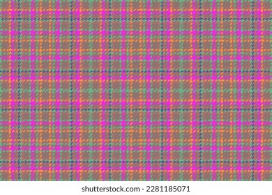 Vector texture check. Seamless tartan background. Textile fabric pattern plaid in blue and violet colors.