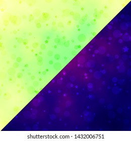 Vector texture with circles, stars. Abstract illustration with colorful spots, stars. Design for wallpaper, fabric makers.