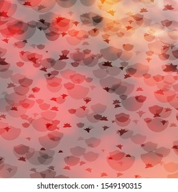 Vector texture with circles, stars. Abstract illustration with colorful spots, stars. Design for wallpaper, fabric makers.